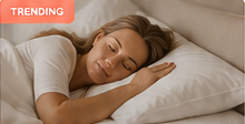Woman sleeping on a pillow.